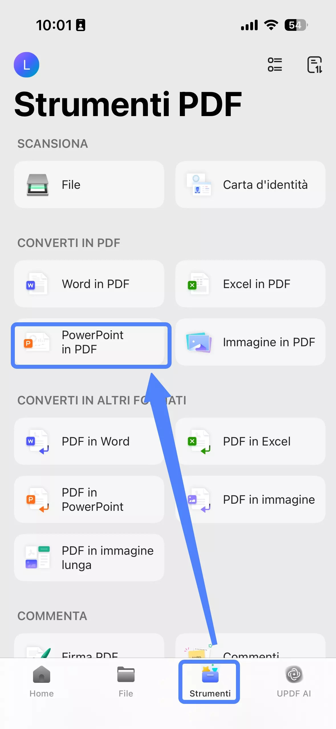 click "Tool" and choose "PowerPoint to PDF"