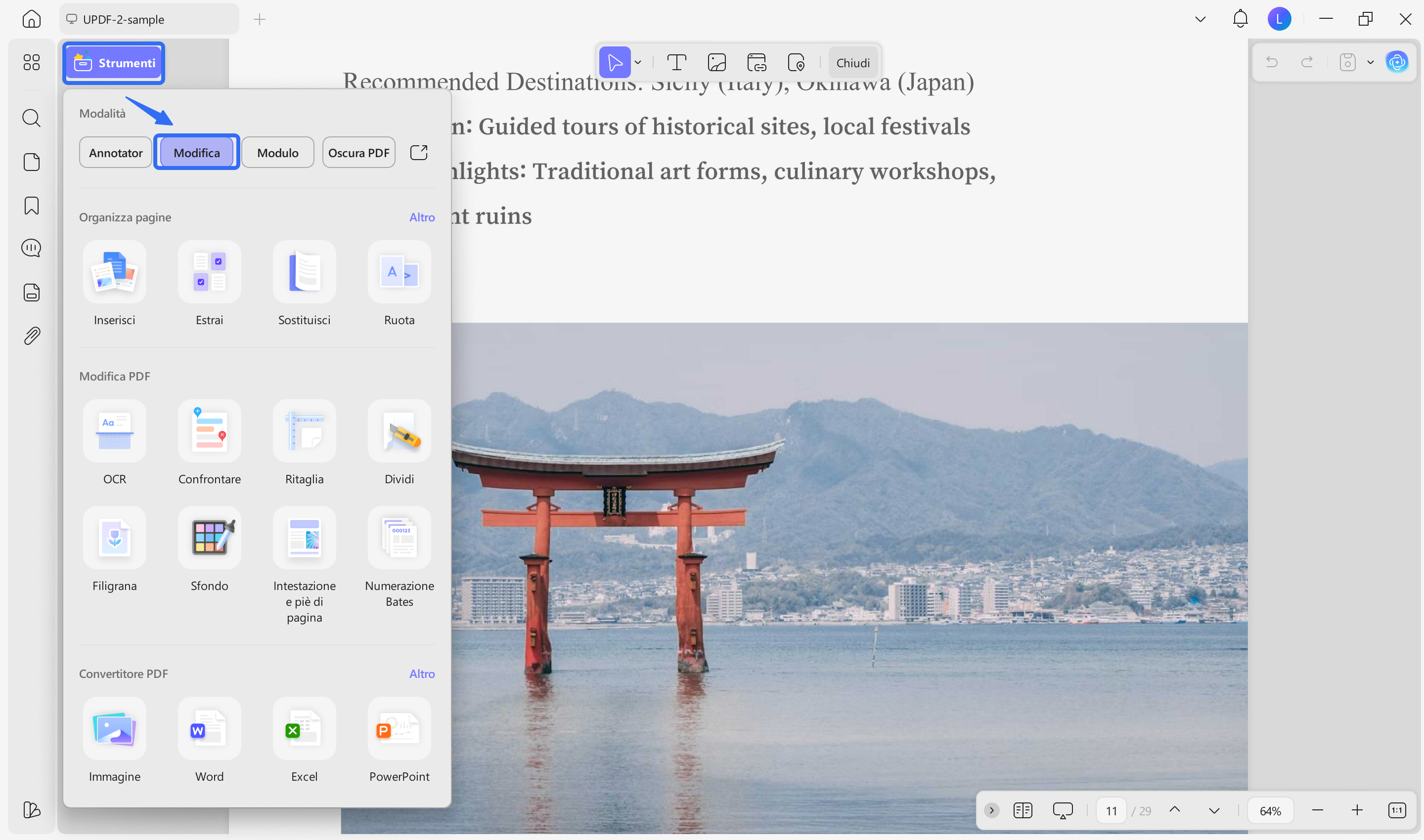 edit pdf in updf