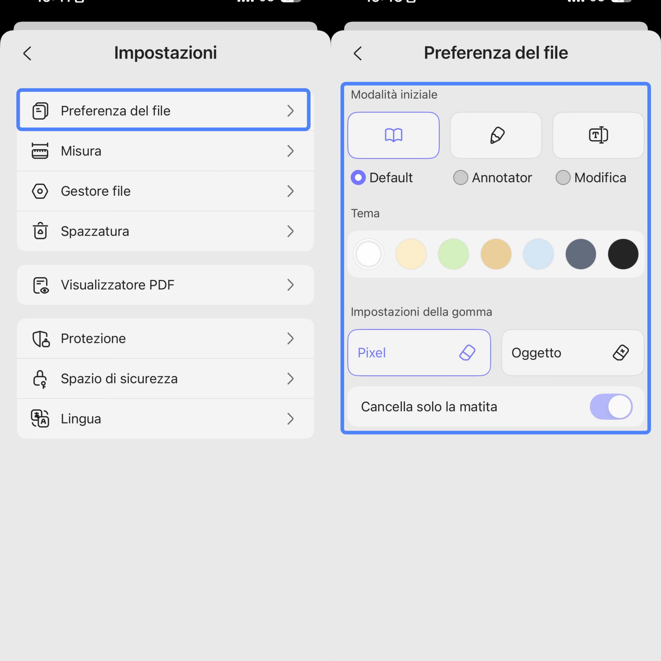 file preference settings