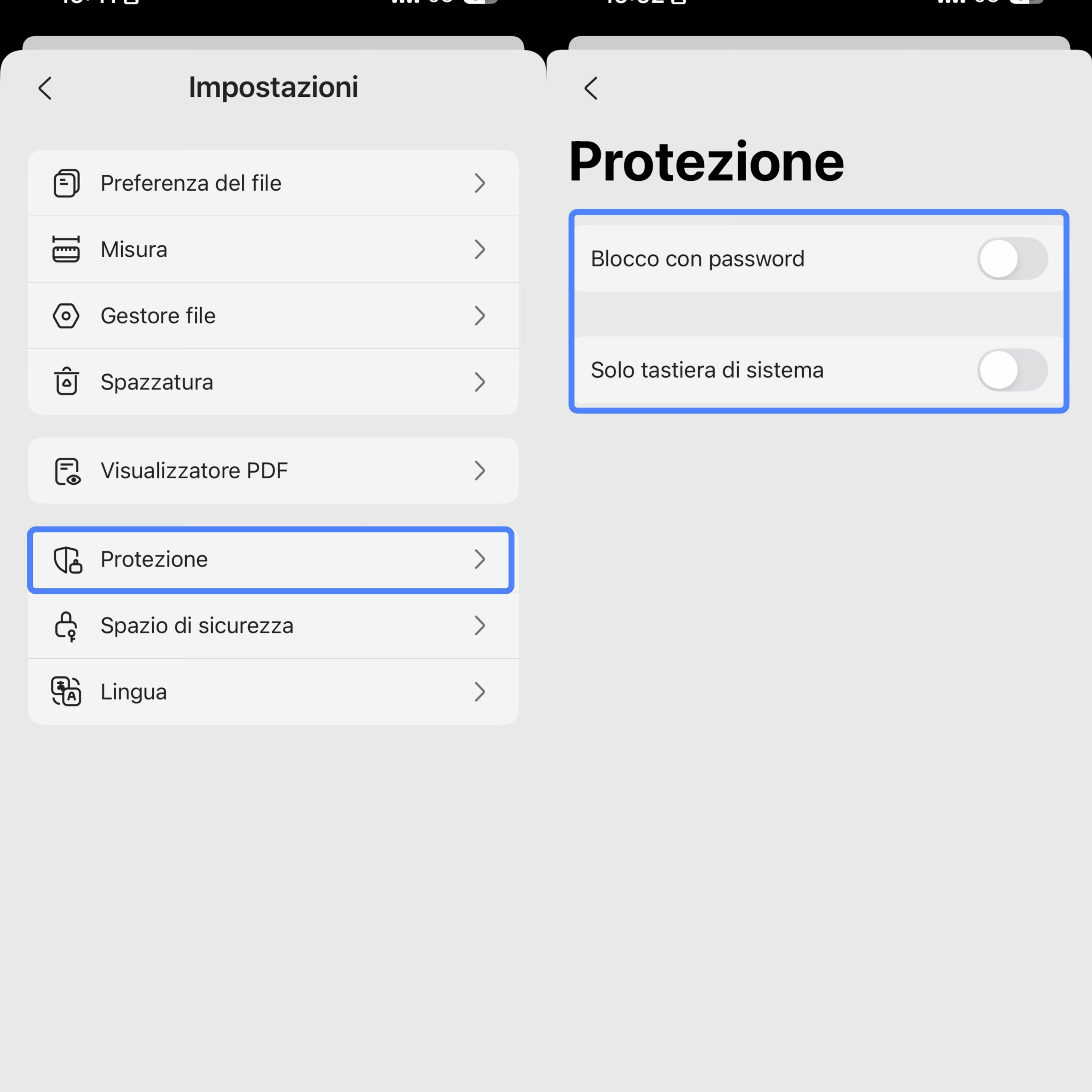 securtiy settings ios 