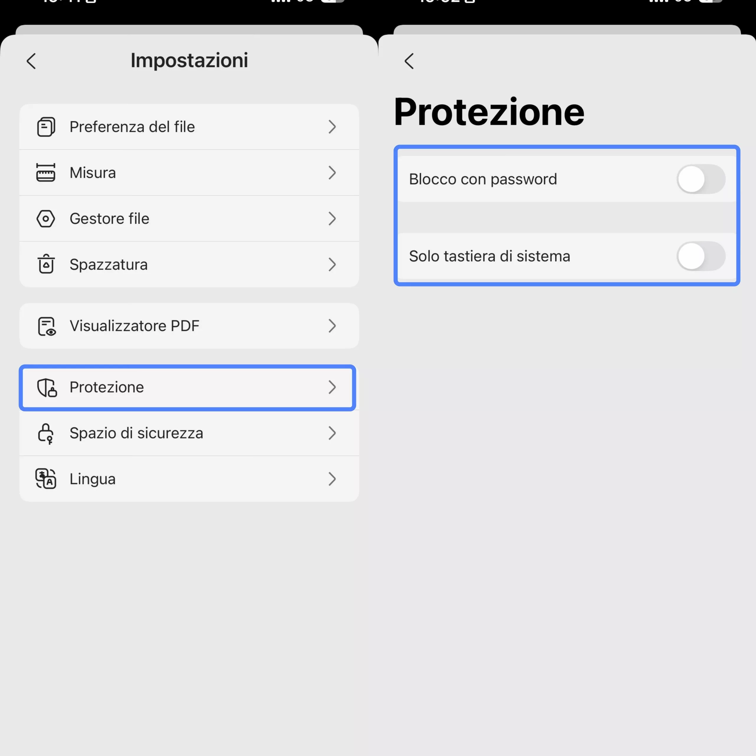 securtiy settings ios
