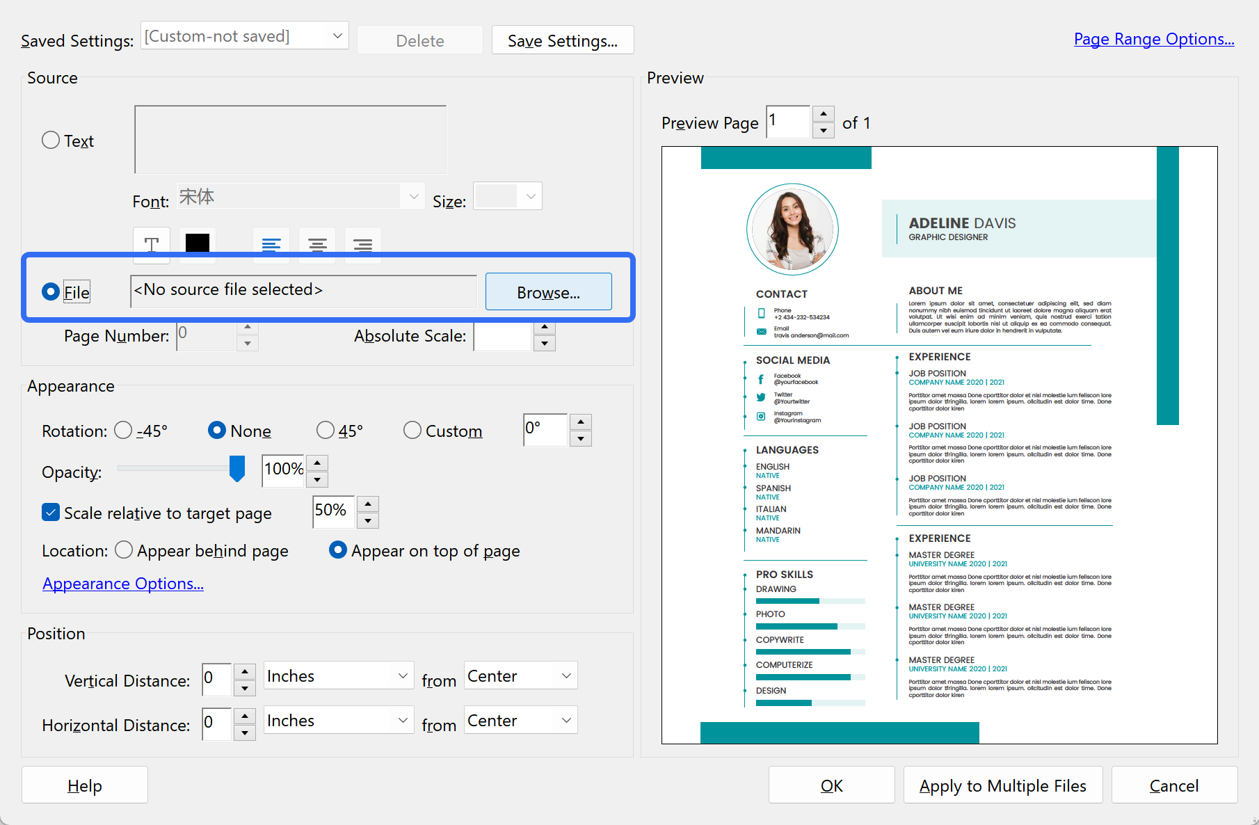 Adobe Acrobat Pro Wasserzeichen herunterladen