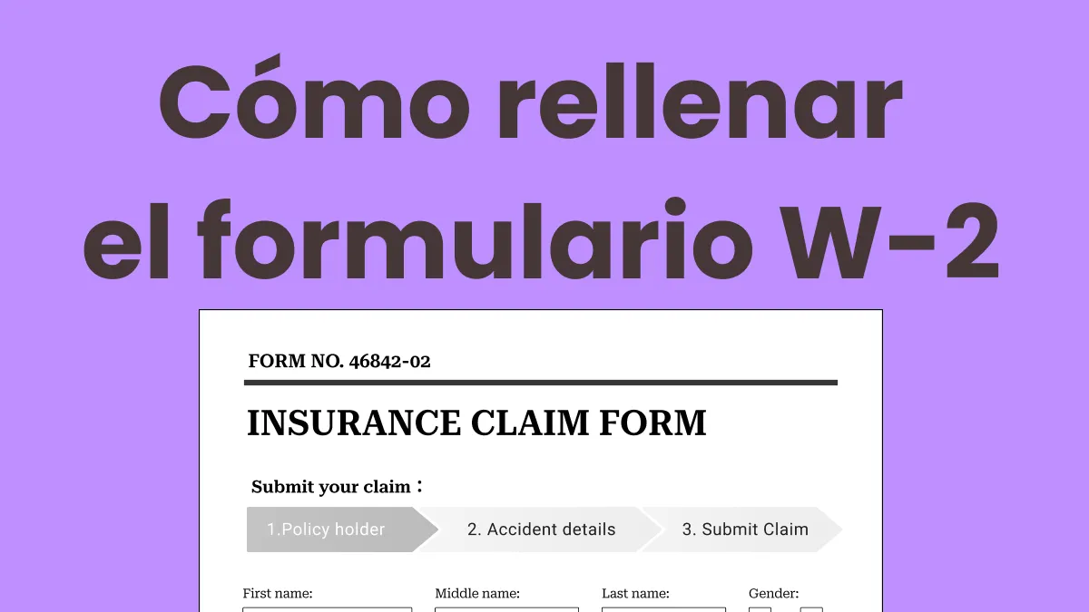 rellenar el formulario W-2