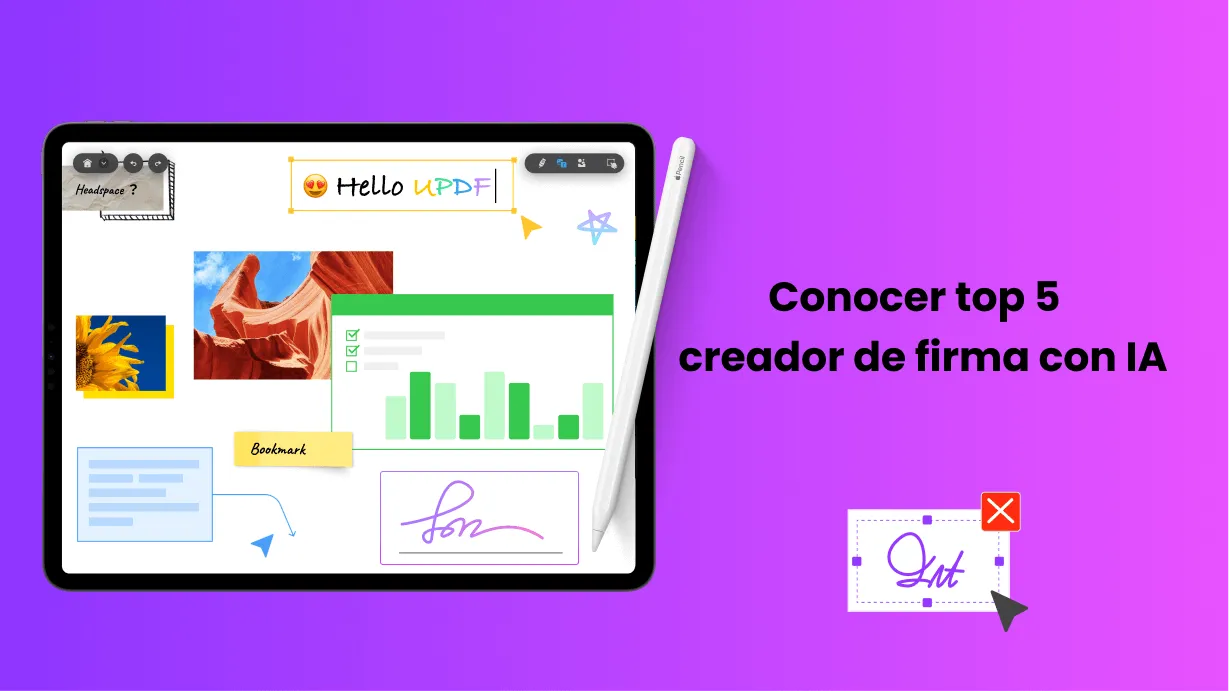 Conocer top 5  creador de firma con IA