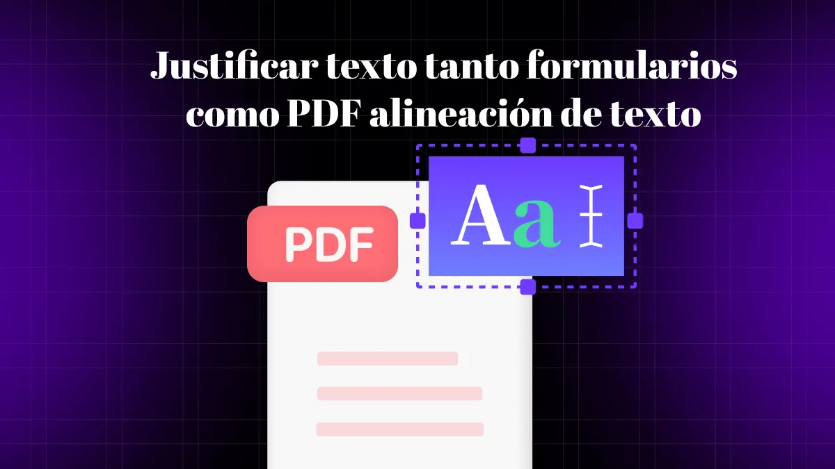 Cómo justificar texto tanto formularios como PDF alineación de texto