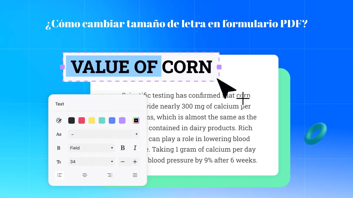 ¿Cómo cambiar tamaño de letra en formulario PDF? (3 maneras efectivas)