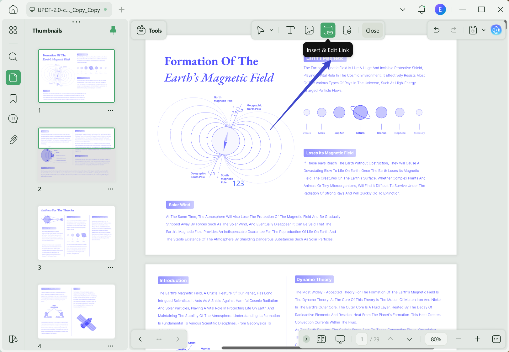 interactive pdf indesign add link updf
