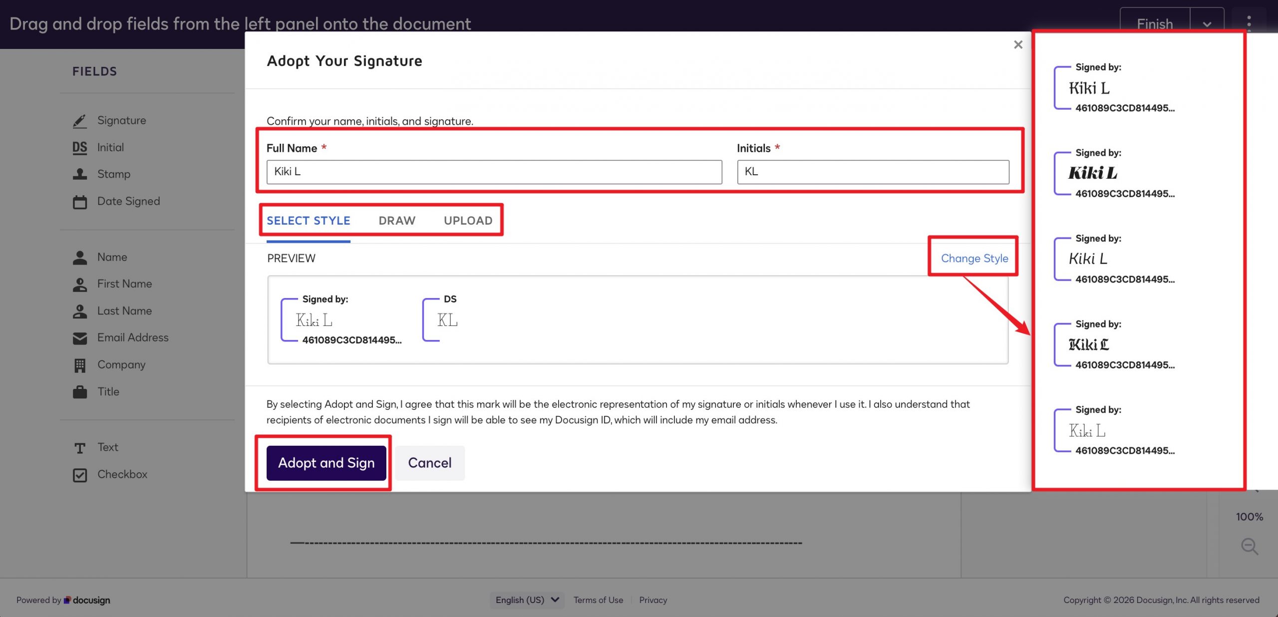 adopt your signature docusign