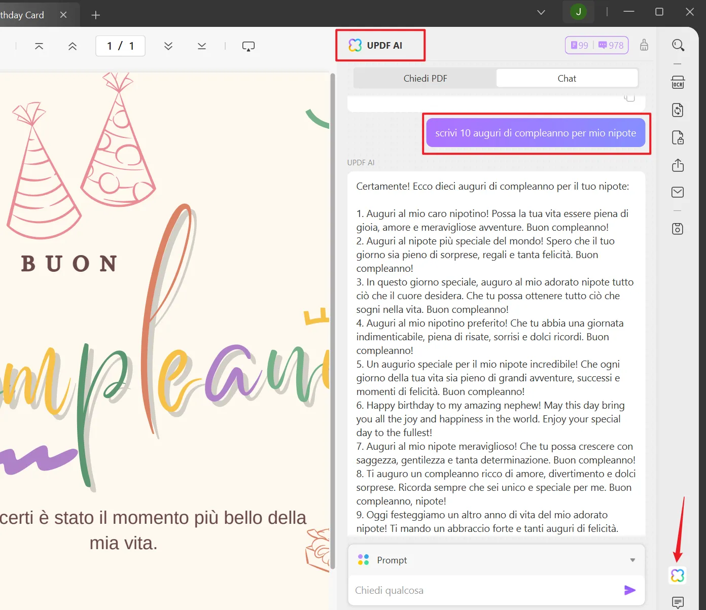 L'intelligenza artificiale scrive gli auguri di compleanno