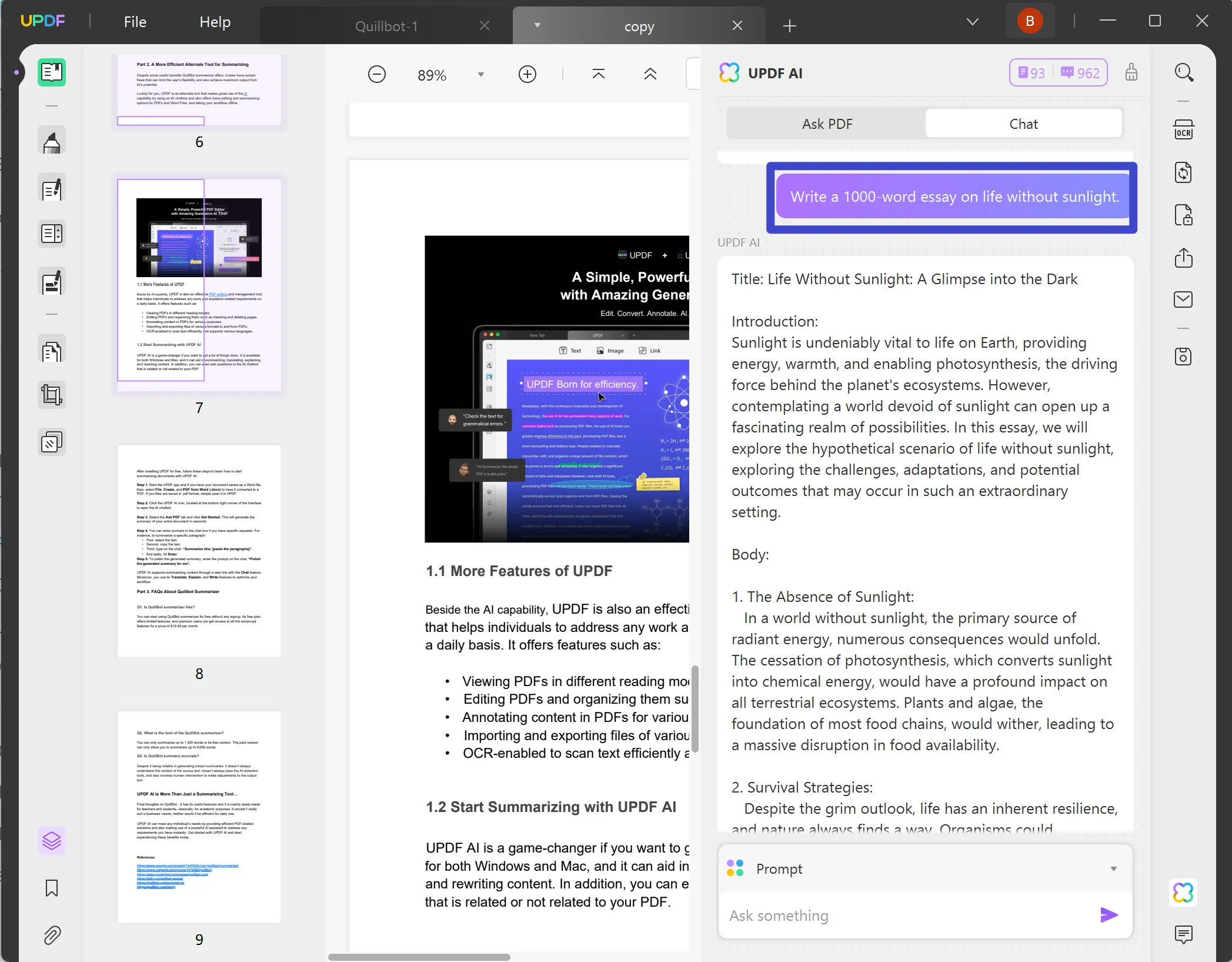 ai essay generator updf