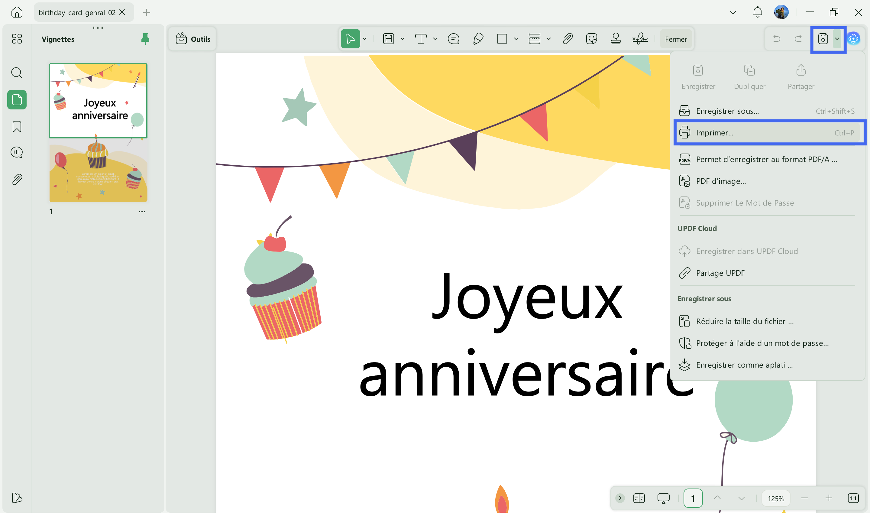 imprimer carte d anniversaire pour mon fils
