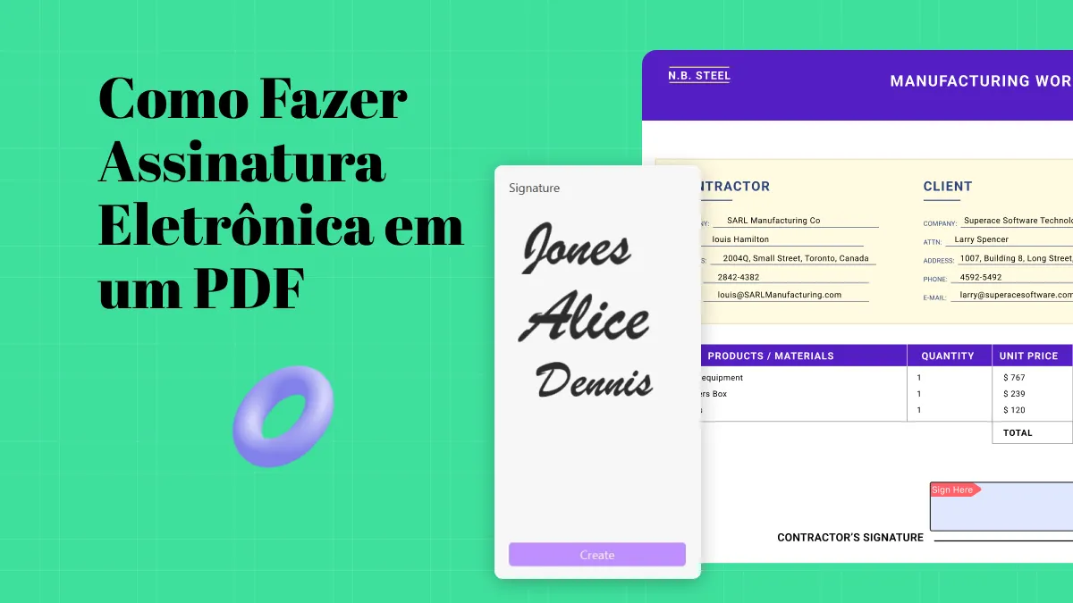 3 Melhores Maneiras para Como Fazer Assinatura Eletrônica em um PDF para Personalização