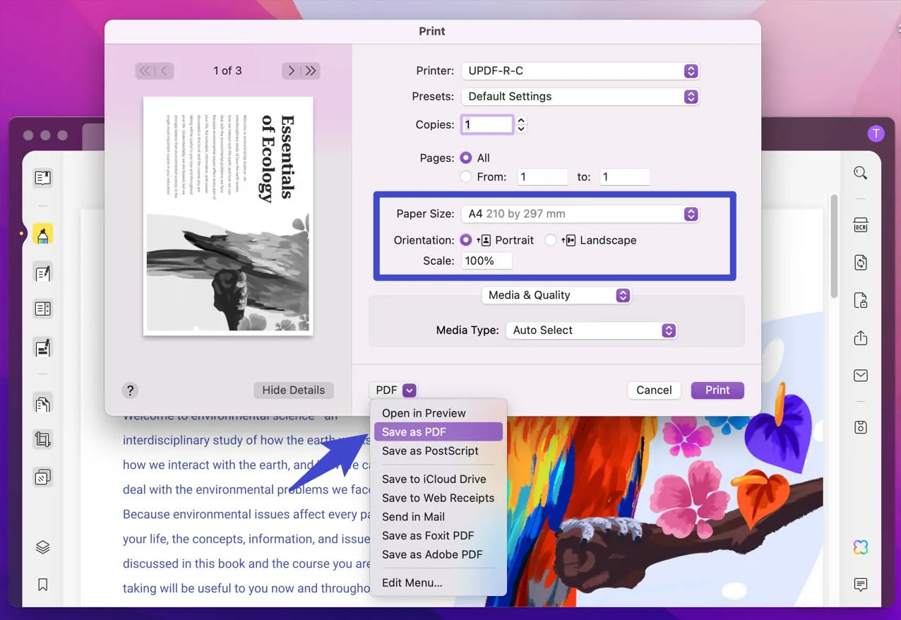 how to make all pdf pages the same size