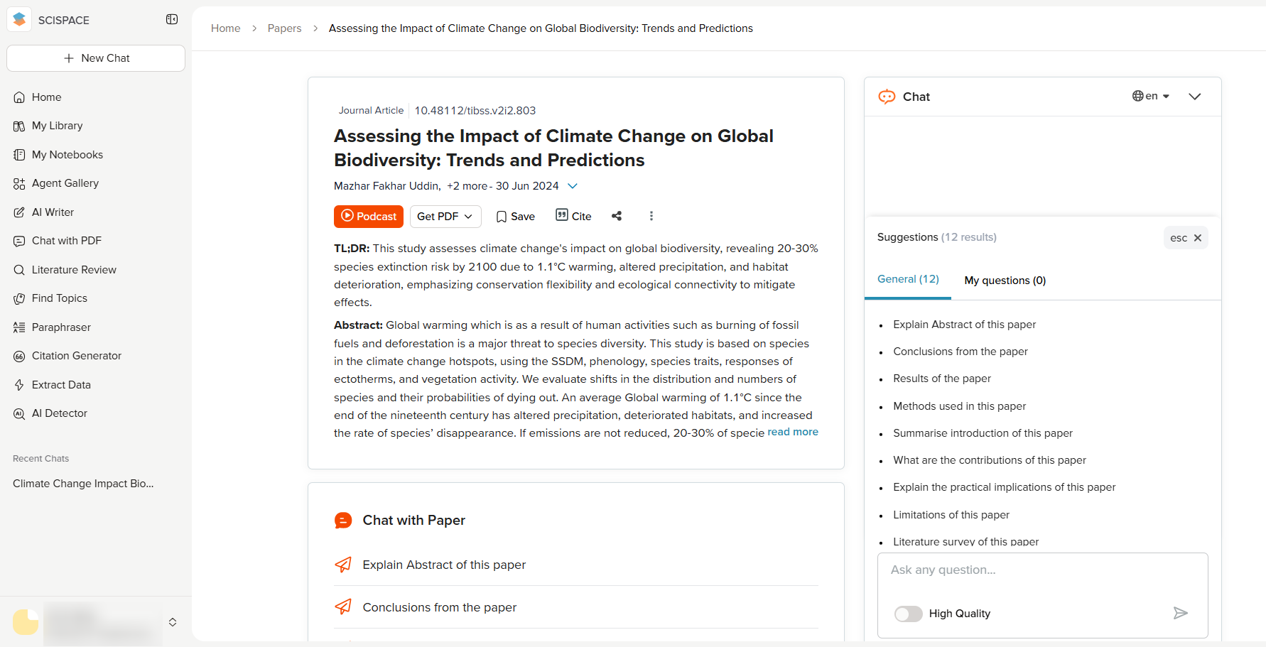 chat with papers scispace feb 2026