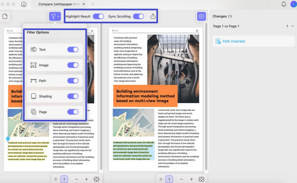 Two Useful Methods to Compare PDFs on Mac | UPDF