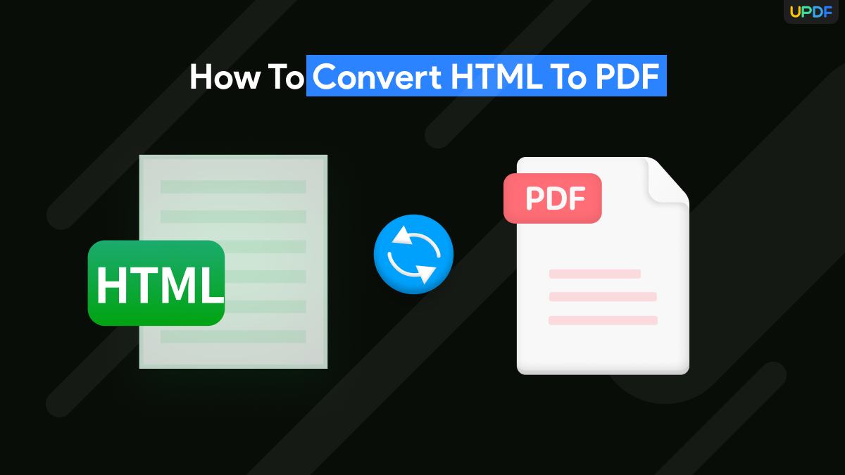 How To Convert HTML To PDF With 5 Easy Methods | UPDF