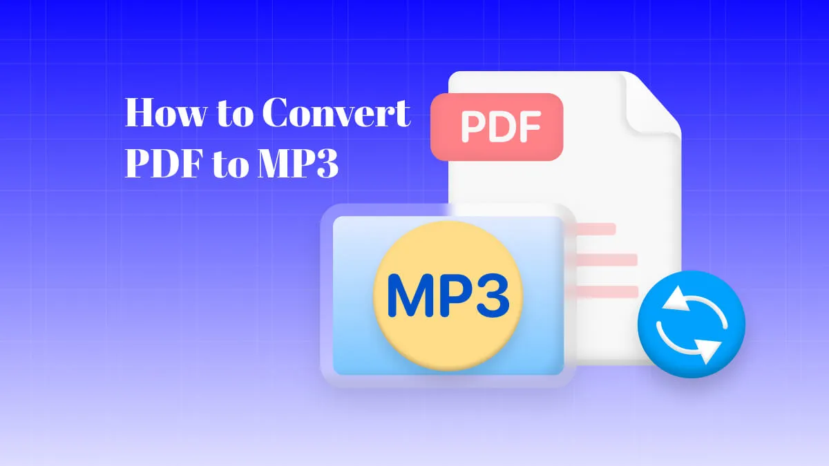 3 Free Ways to Convert PDF to MP3 File