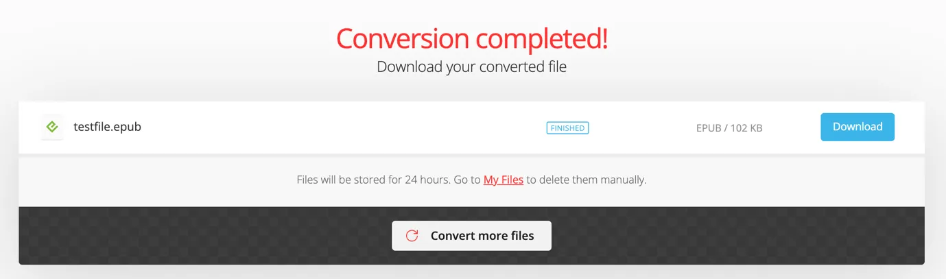 pdf to epub convertio download file