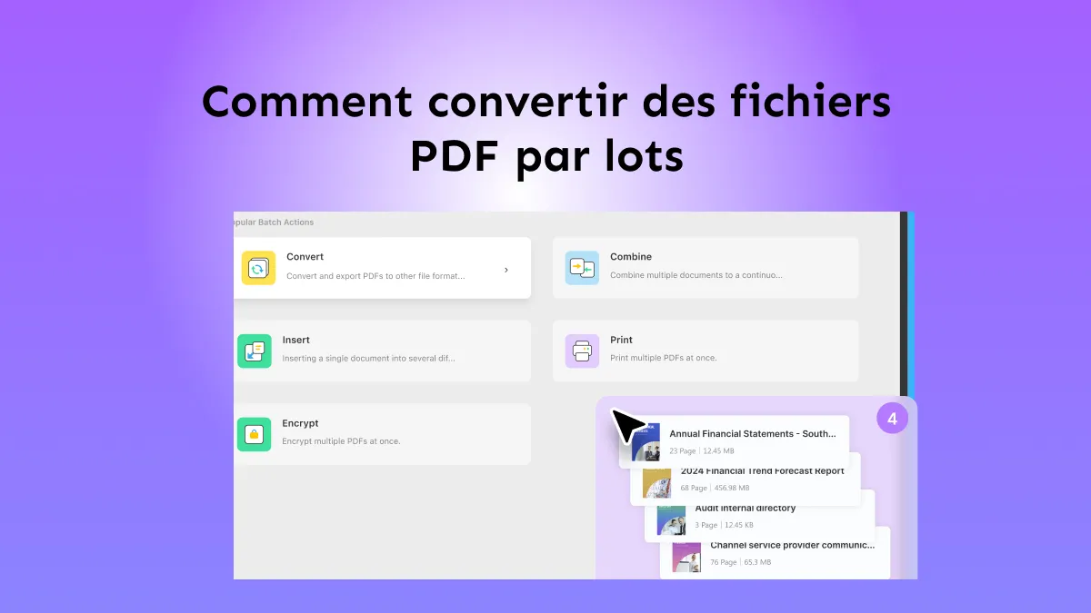 Comment convertir plusieurs fichiers en PDF pour gagner du temps