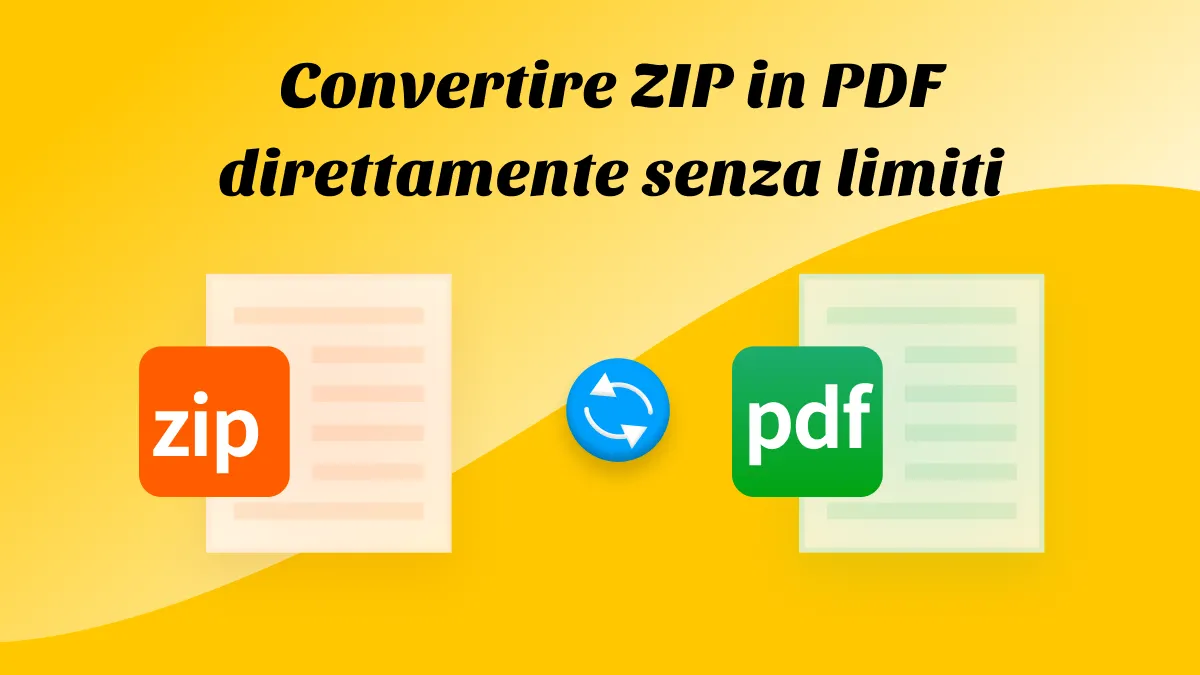 Convertire ZIP in PDF in soli 3 passaggi