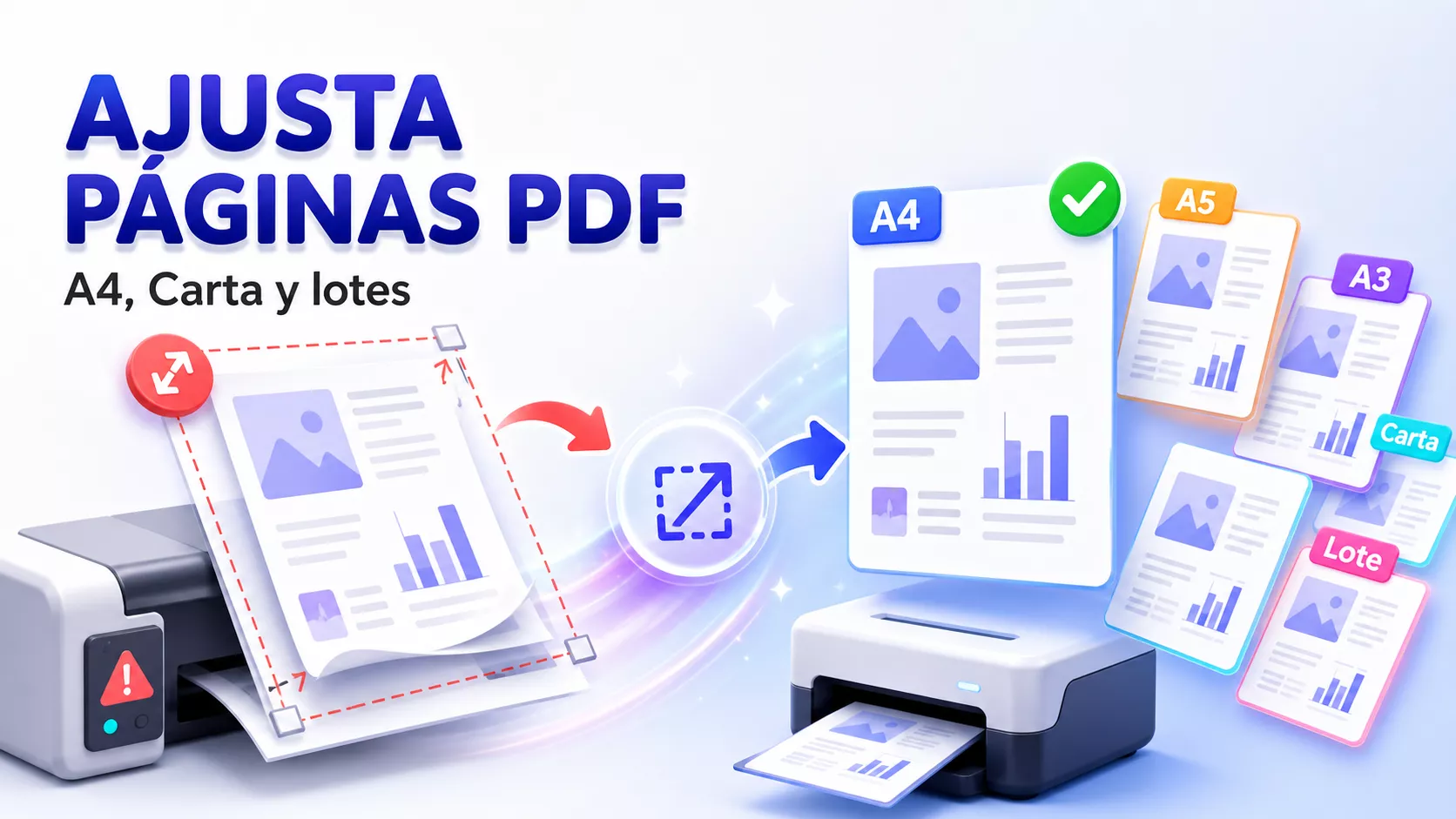 Cómo cambiar el tamaño de papel en un PDF: redimensionar, recortar y solucionar errores