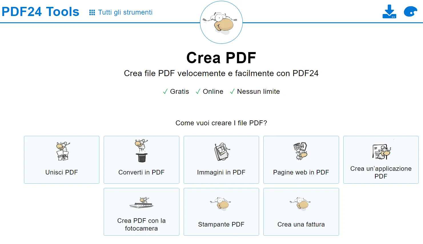 Creare un PDF online