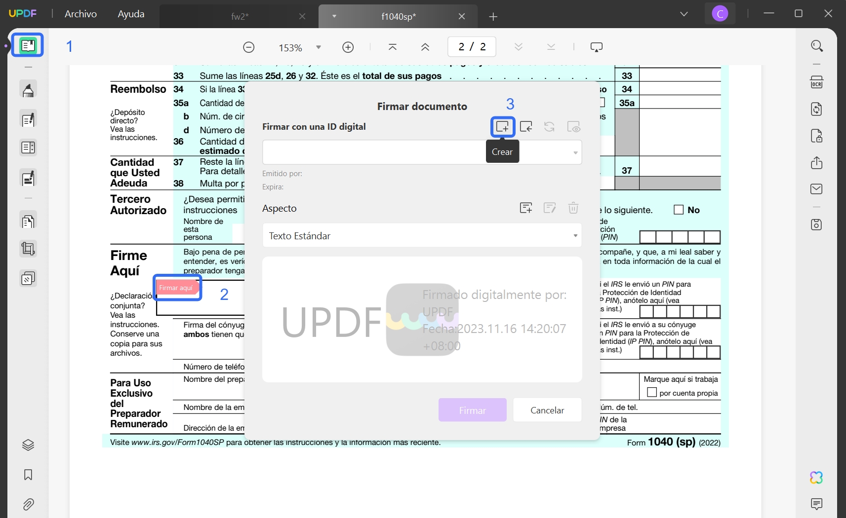 crear firma digital