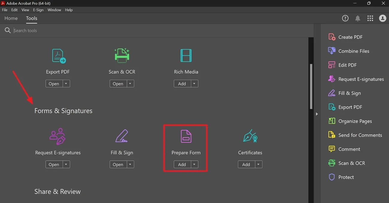 adobe digital signature choose to prepare a form