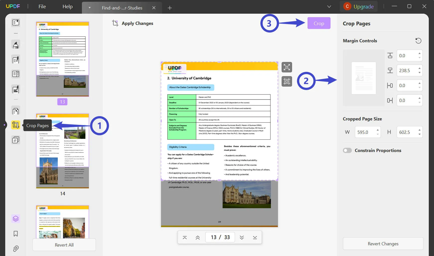 remove white space from pdf crop pages