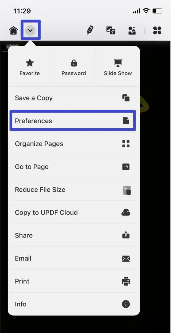 pdf reader dark mode ios