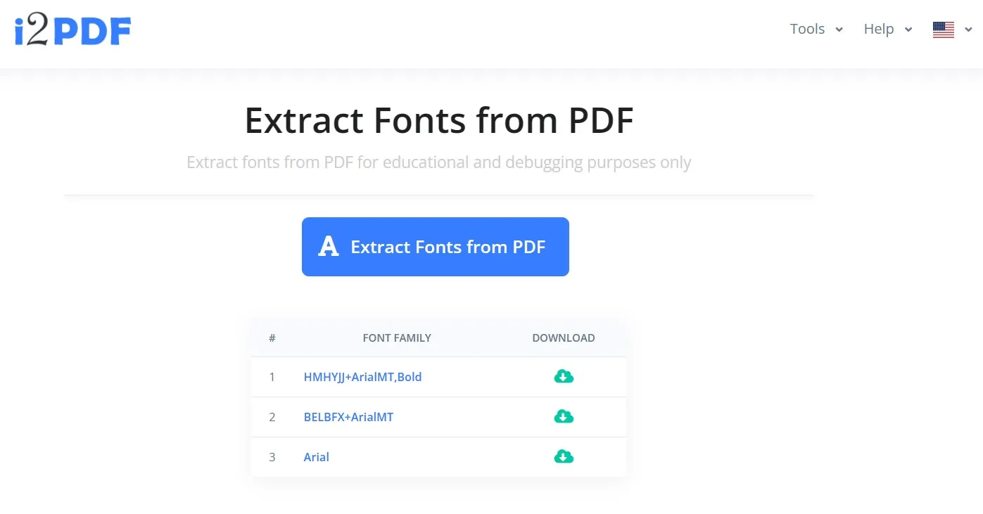 find font from pdf download