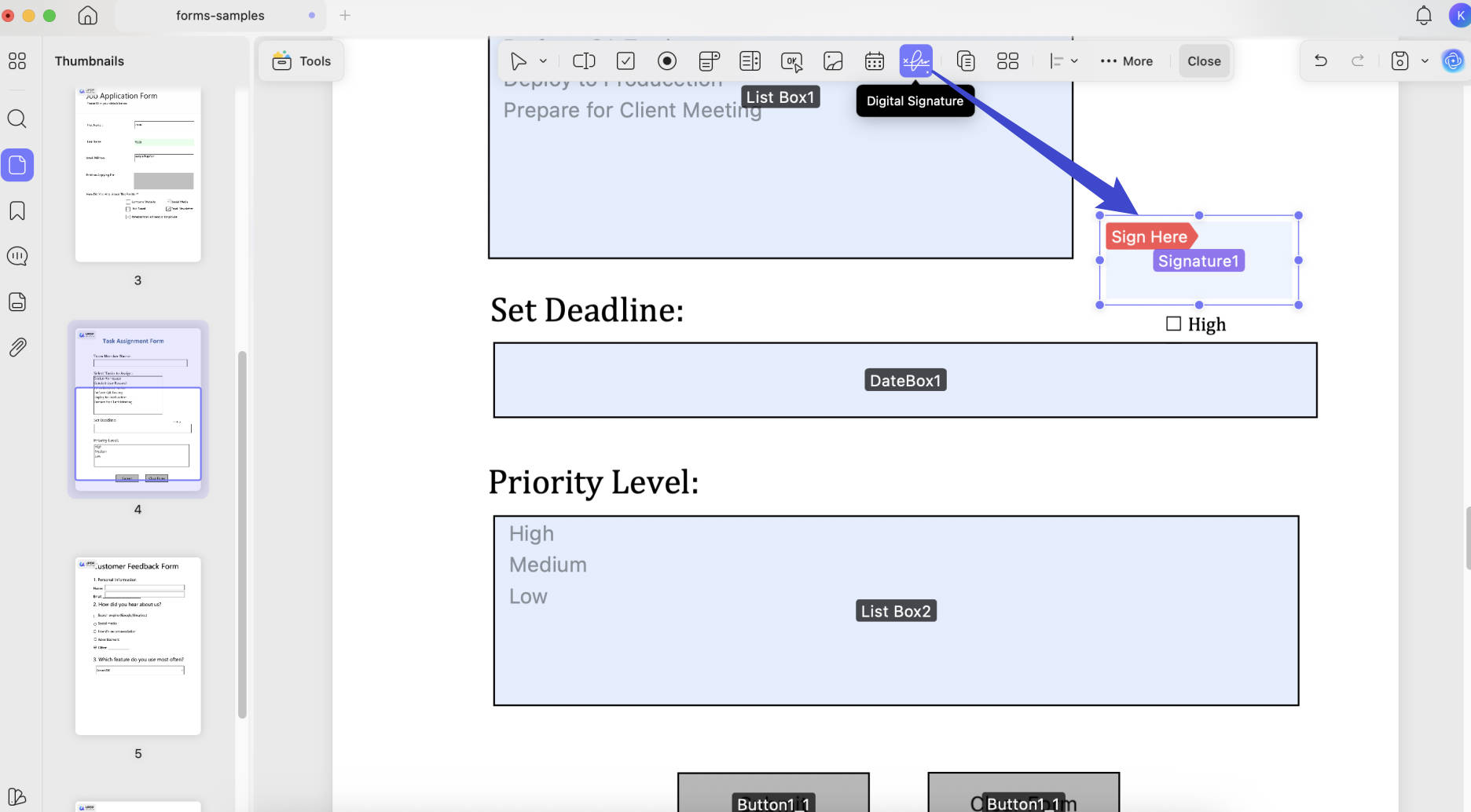how to create a digital signature on mac