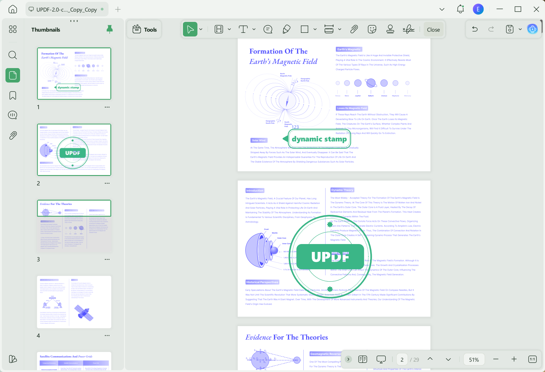 add dynamic stamp to pdf
