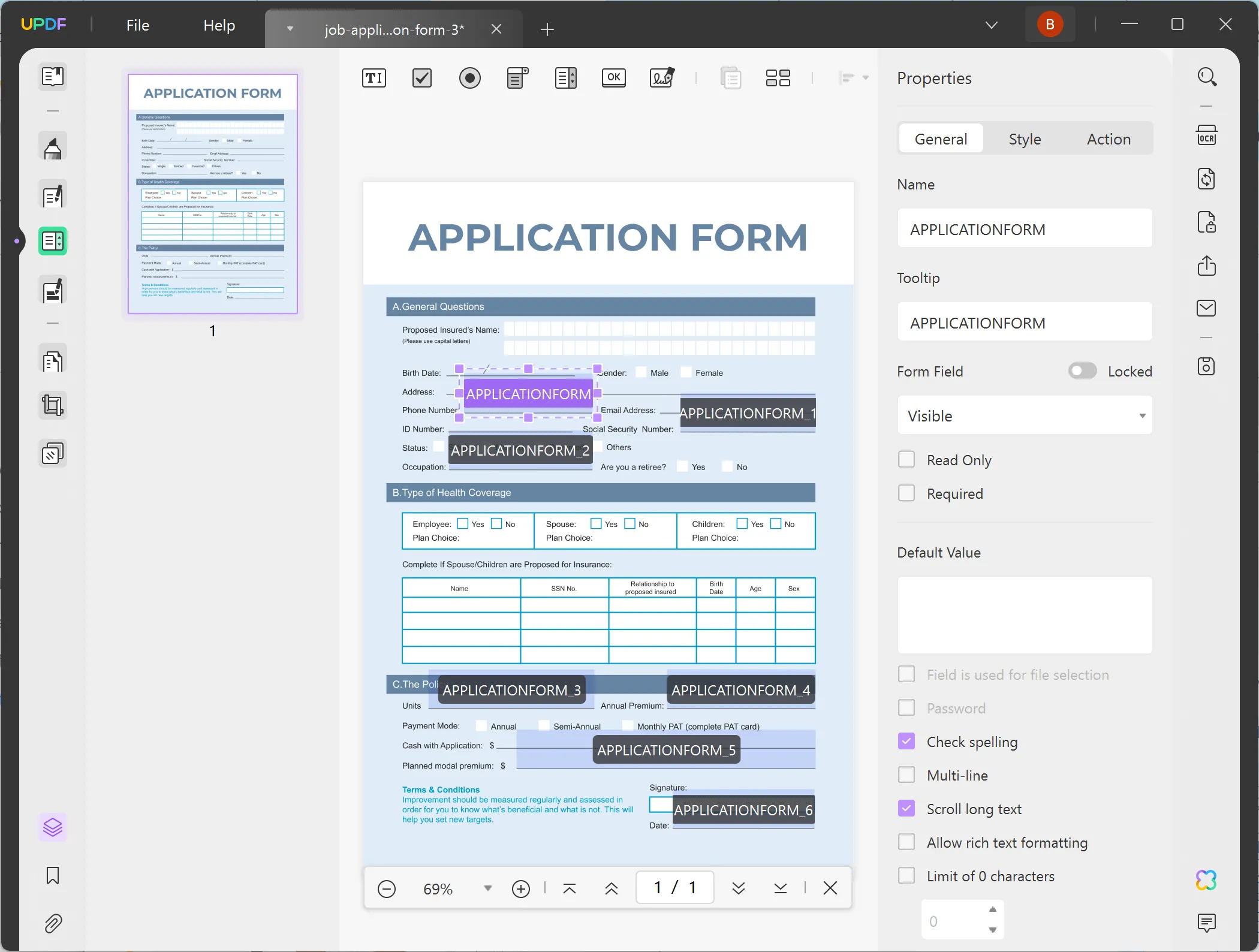  job application template Edit and fill job application form