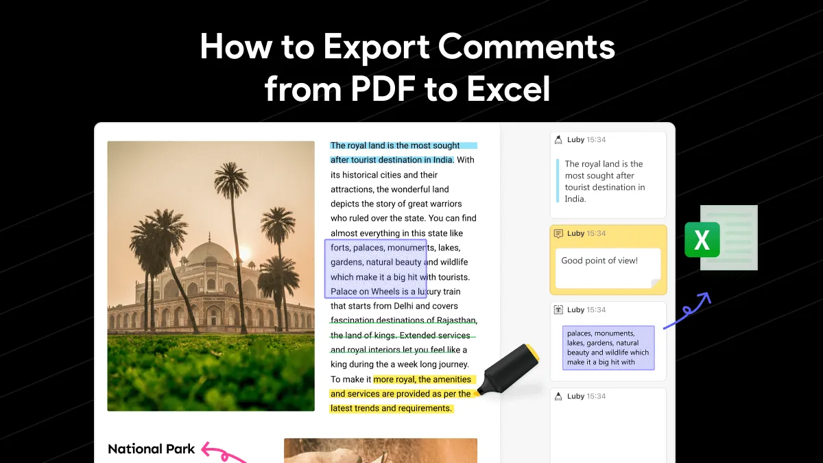 3 Reliable Ways to Export Comments from PDF to Excel