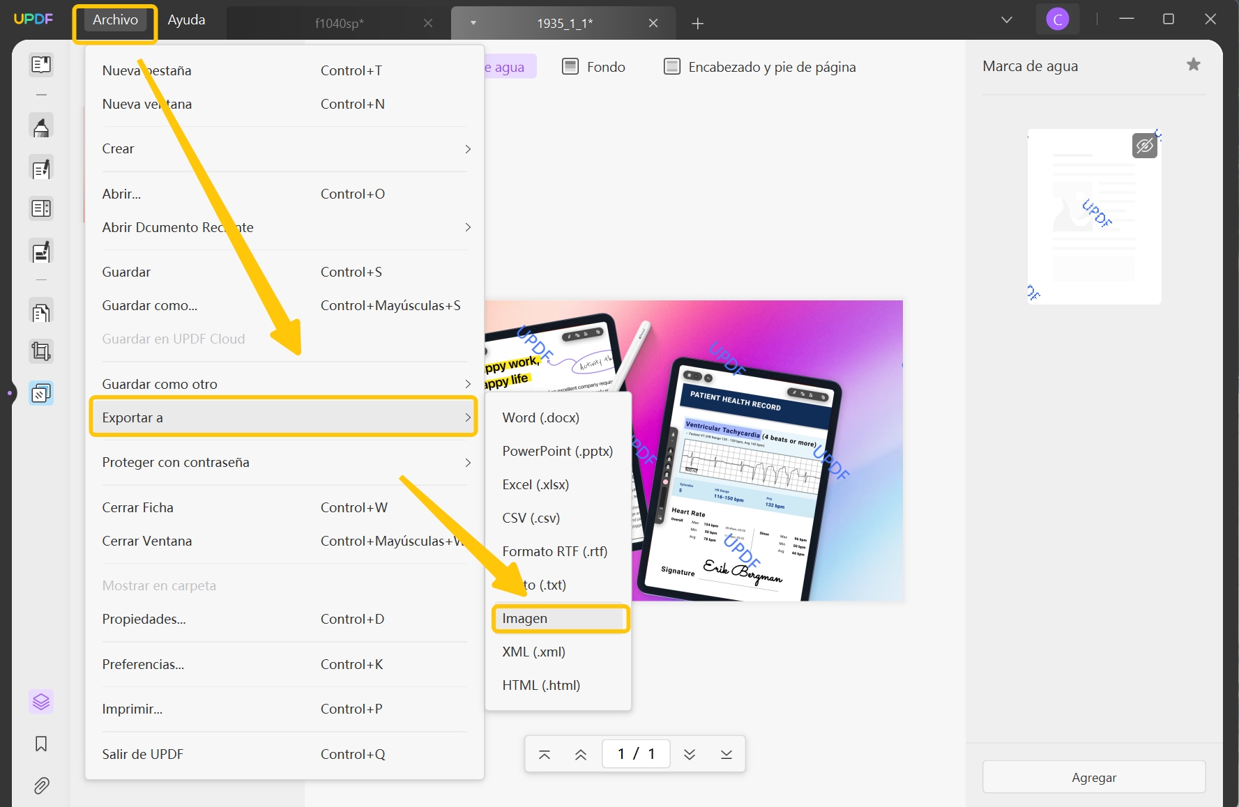 add logo to photo pdf to image