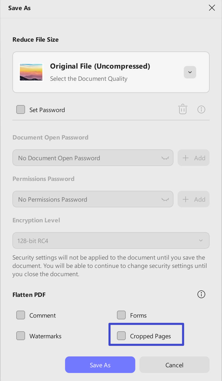 crop multi page pdf updf