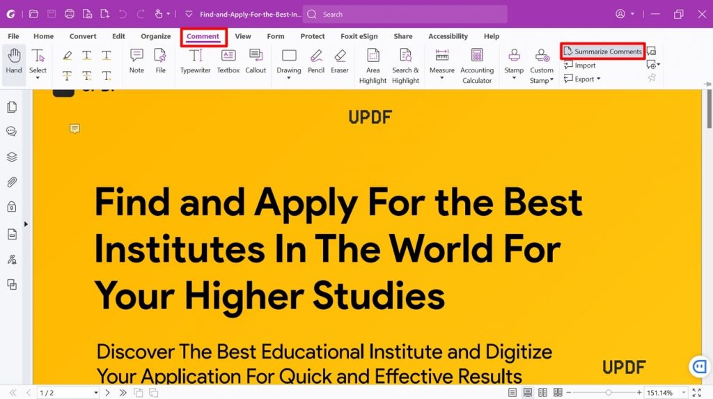 Export Comment How to Export Comments from PDF to Excel in 3 Ways | UPDF