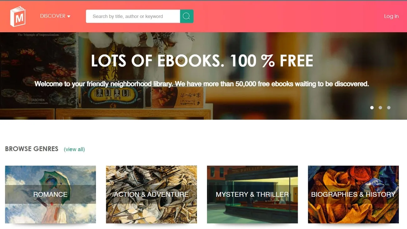 manybooks free textbook website