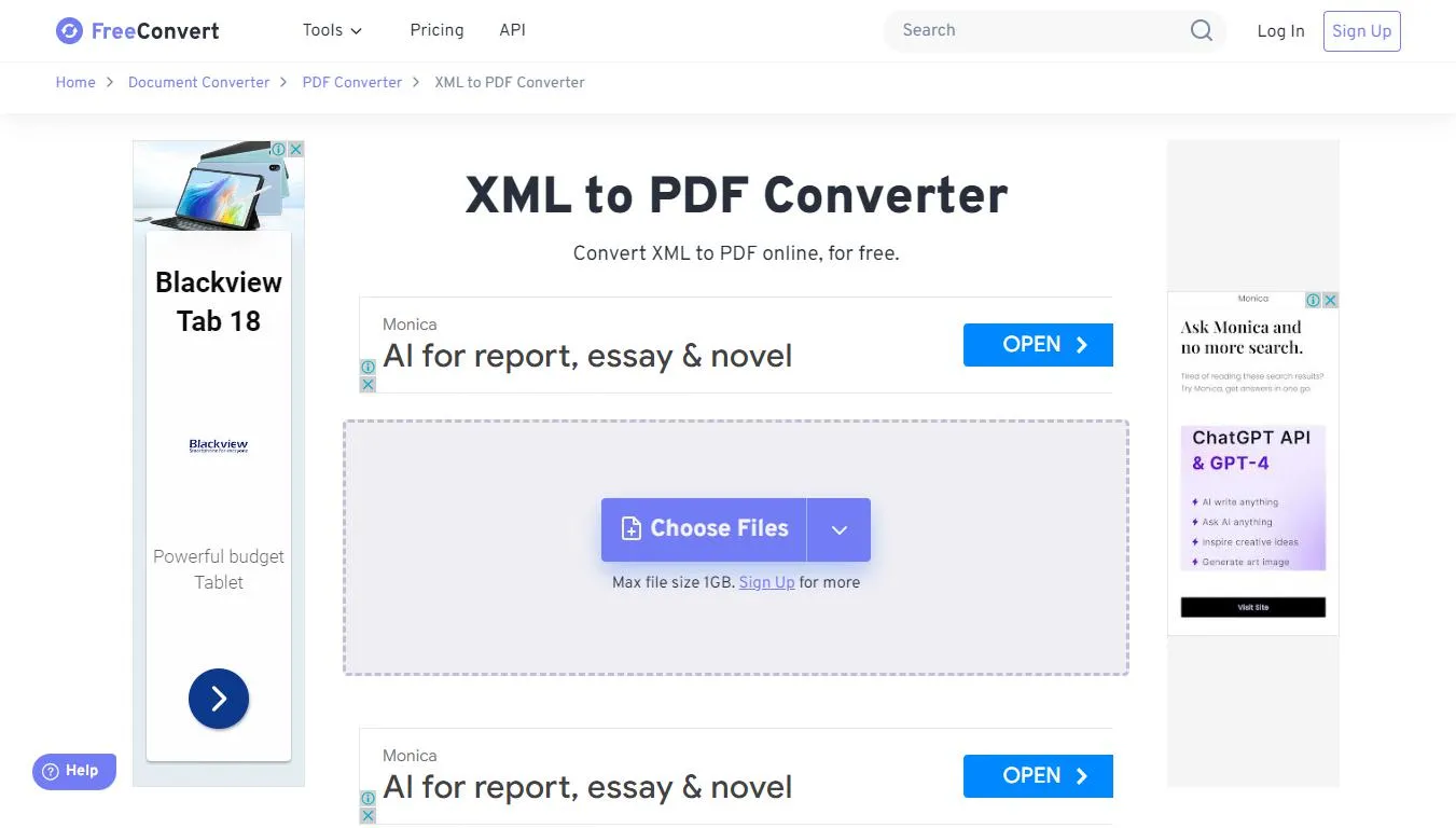 Conversor de XML para PDF