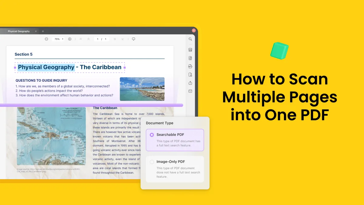 How to Scan Multiple Pages into One PDF with High-Quality Output