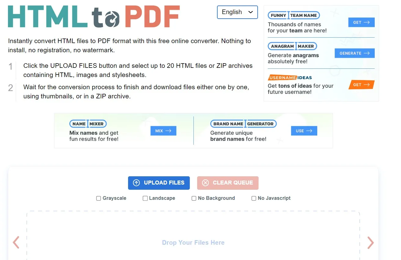 documento HTML de Chrome a PDF html2pdf