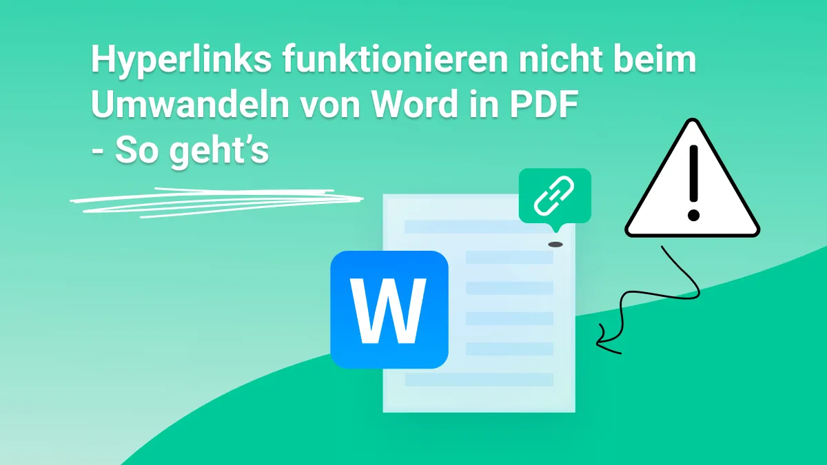 Hyperlinks funktionieren nicht beim Umwandeln von Word in PDF – 4 Lösungen
