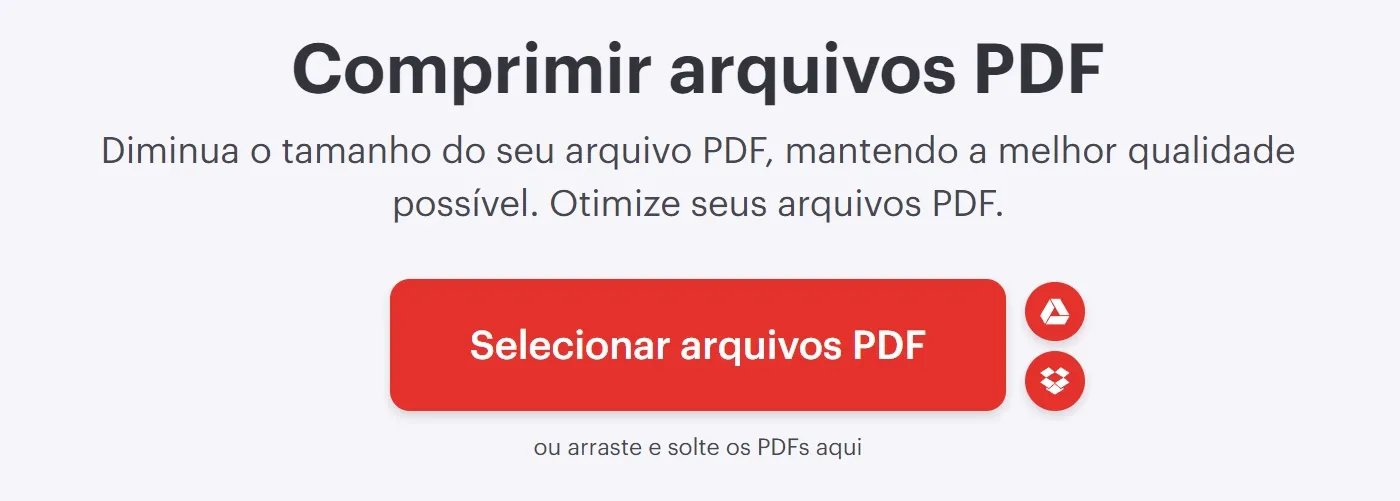 diminuir tamanho de pdf