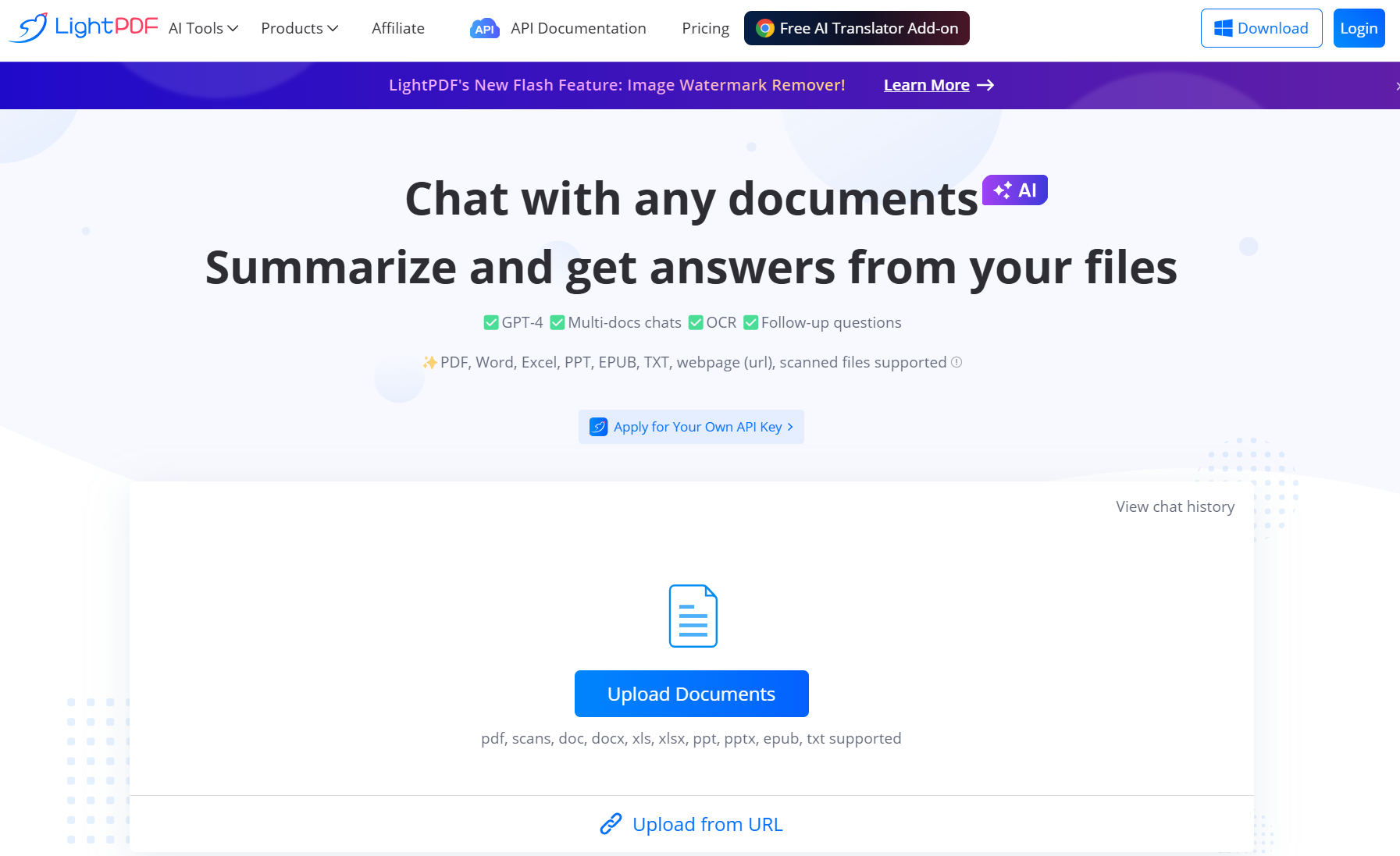 lightpdf interface