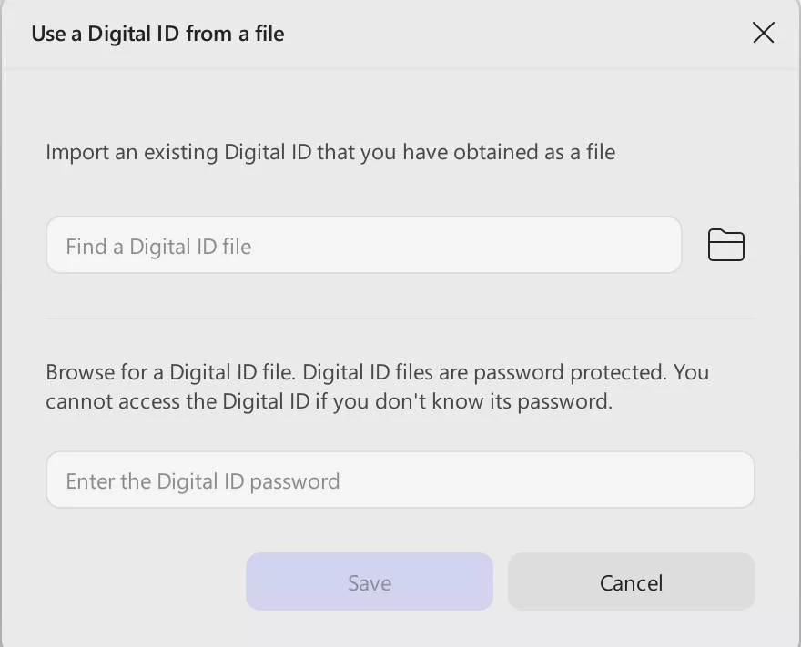 create a digital signature online import signature