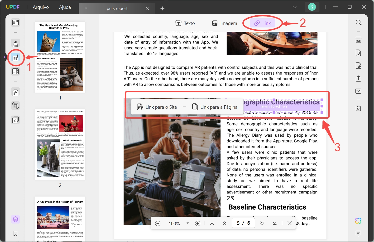 Link Paper.pdf Colocar link em PDF - Guia ideal para adição de links | UPDF
