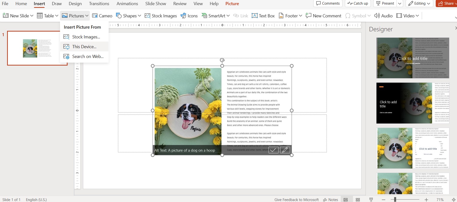 open pdf in powerpoint presentation mode