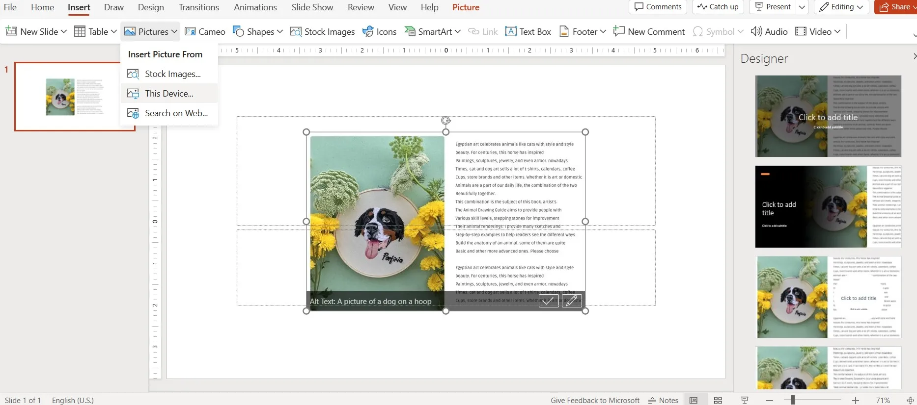 ouvrir un pdf avec powerpoint