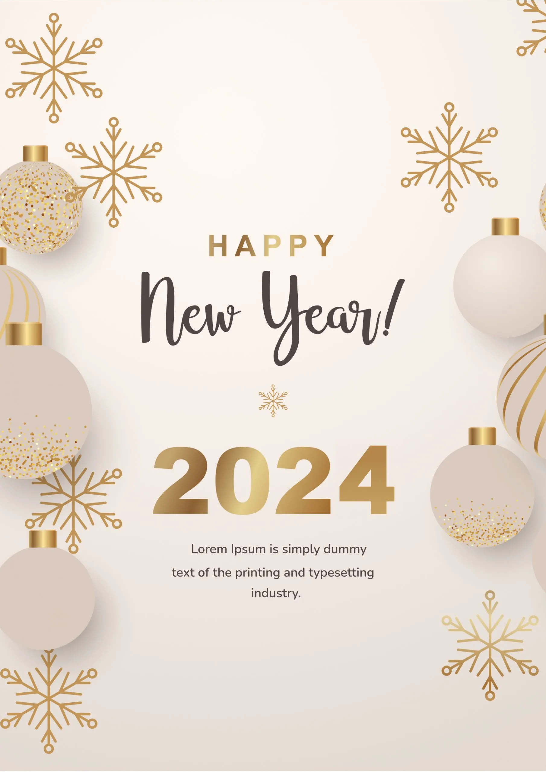happy new year card template